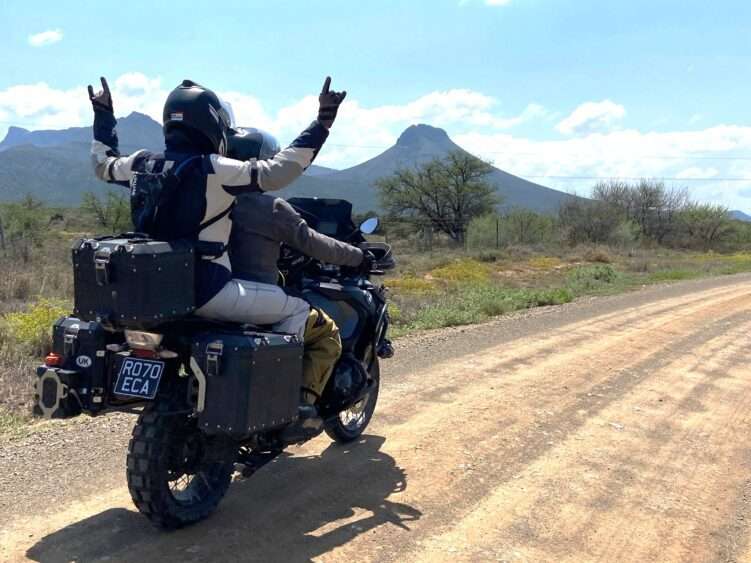 Two up and enjoying the views!