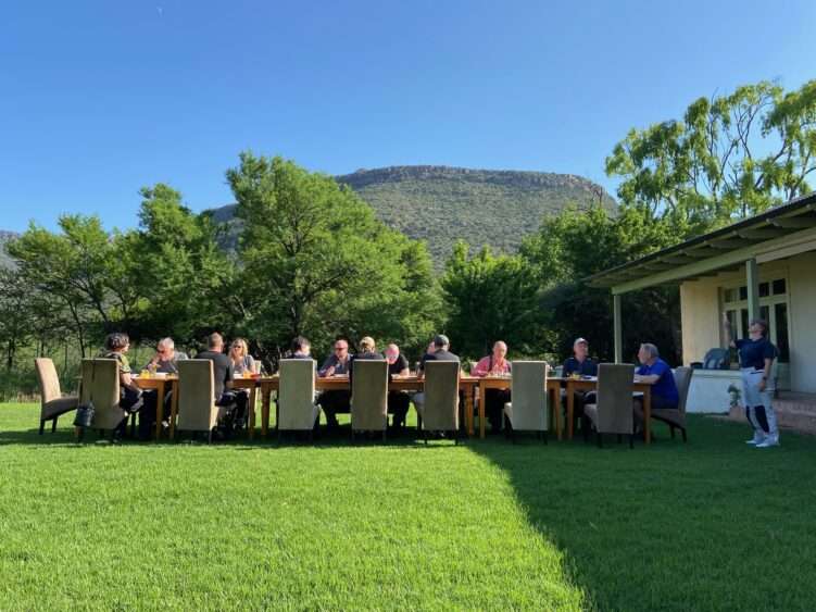 Relax at the private game lodge